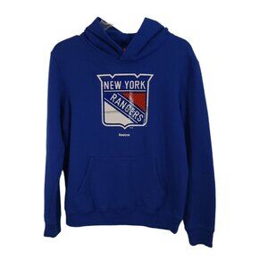 NHL New York Rangers Hoodie Sweatshirt Face Off Collection Youth Size 14 /16